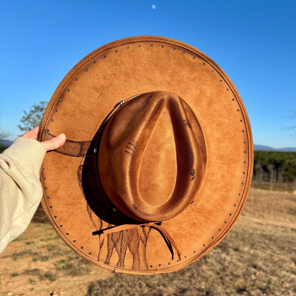 Brown Western Cowboy Hat - Picture 2 of 8